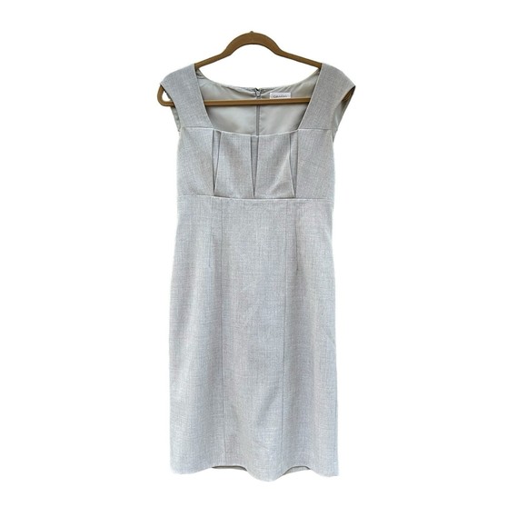 Calvin Klein grey tailored sheeth dress size 8‎ - Picture 1 of 5